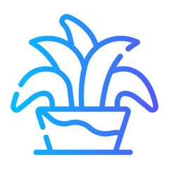 plant gradient icon