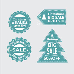 Set of Christmas and New Year element with Santa, snowman, deer, fur-tree, wreaths and other. Perfect for scrapbooking, greeting card, party invitation, poster, tag, sticker kit. Hand drawn style