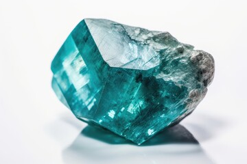 Fototapeta premium Uncut Blue Zircon - modern December birthstone. Created with Generative AI technology