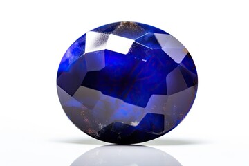 Cut or faceted Lapis Lazuli - traditional December birthstone. Created with Generative AI technology