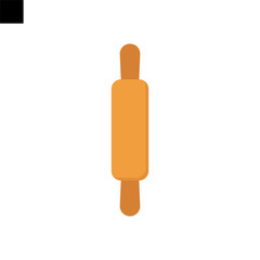 rolling pin icon flat style vector