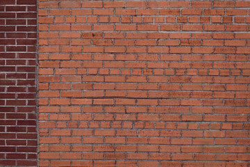 Rough brick wall brick column background