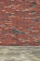 Multi-colored vintage aesthetic brick wall background