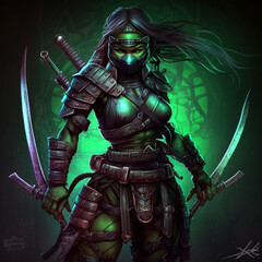 Naklejka premium knight in armour, generate AI