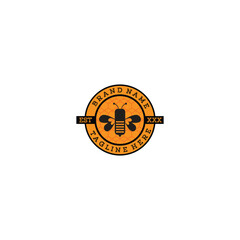 The bee capsule logo against the bee house background creates an authentic original bee capsule visual
