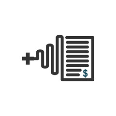 medical billing logo template Icon Illustration Brand Identity. Isolated and flat illustration. Vector graphic