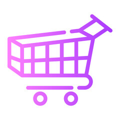 shopping cart gradient icon