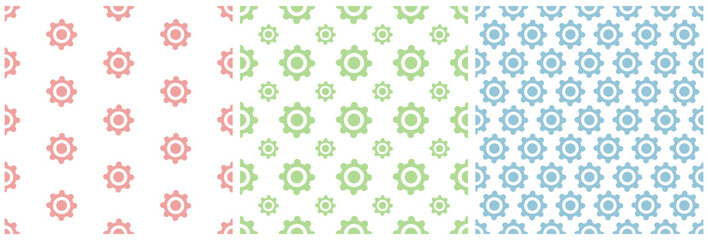 Set of Happy Labor Day Seamless Pattern Design Illustration with Different Professions in Template Hand Drawn