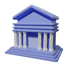 bank 3d icon