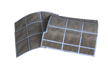 dirty air filter transparent