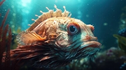Fototapeta na wymiar 魚　イメージイラスト　generative AI