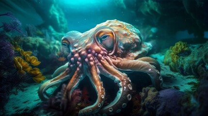 タコ　イメージイラスト　generative AI