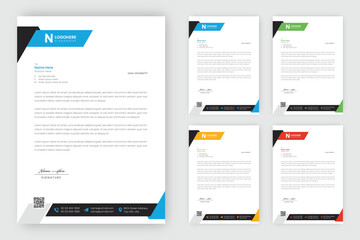 Modern company letterhead template