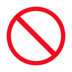 Prohibition no symbol icon vector design