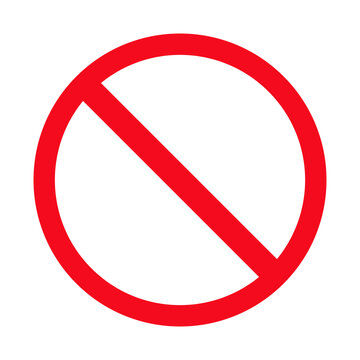 Prohibition no symbol icon vector design