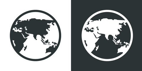 Globe icon. World wide web concept globe icon