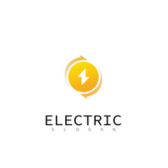 electric tec technology power logo design