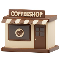 Coffee Shop 3D Icon