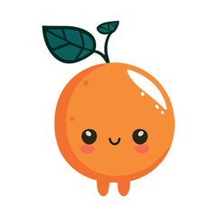 Juicy orange mascot refreshing character