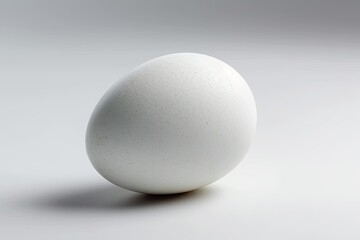white egg on a wooden table. Generative AI