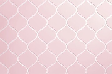 pink wall with a white pattern overlay. Generative AI