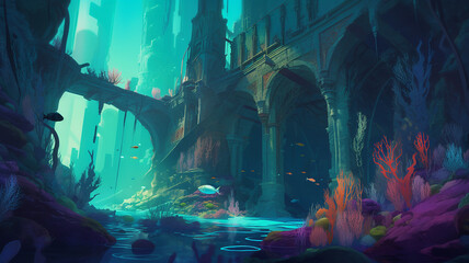 underwater temple
