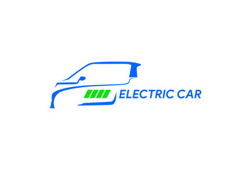 Illustration Vector graphic of Electric Car and green Battery fit for eco-friendly technology logo designs etc.