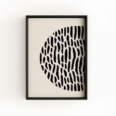 Geometric patterned neutral art, boho, minimalist wall art