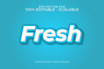 Editable 3d Realistic Fresh Text Effect