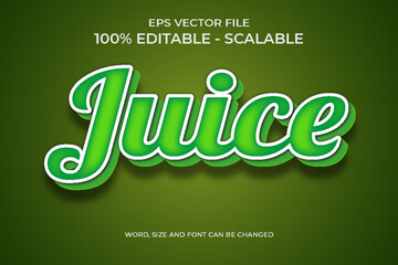 Editable 3d Realistic Juice Text Effect