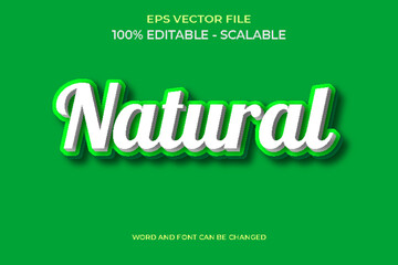 Editable 3d Natural Text Effect