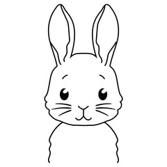 Cute Easter bunny boy vector cartoon illustration