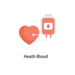Heath Blood Vector Flat Icons. Simple stock illustration stock