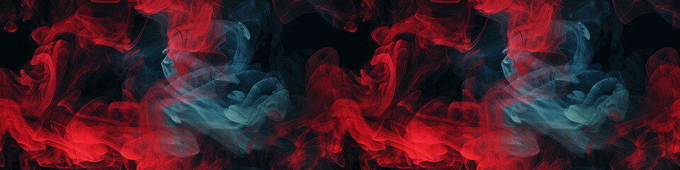 Abstract art with red smoke