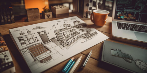 business and tecnology design concept Generative AI