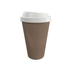 Coffee cup icon isolated 3d render illustration