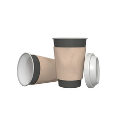 Coffee cup icon isolated 3d render illustration