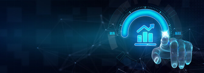 Business, Technology, Internet and network concept. Financial Graph. Stock Market chart. Forex Investment. 3d illustration