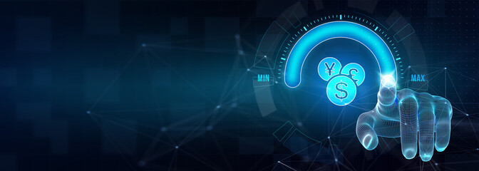 Business, Technology, Internet and network concept. ICO Initial Coin Offering.3d illustration