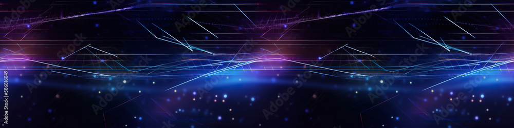 Wall mural futuristic technology abstract background with data connection speed lines in stunning detail.