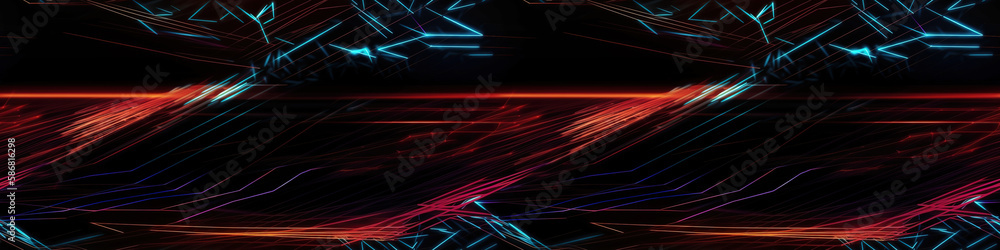 Wall mural futuristic technology abstract background with data connection speed lines in stunning detail.