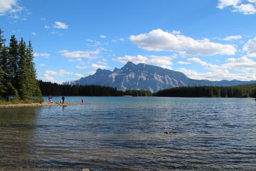 Summer View On The Lake, Banff National Park, Alberta