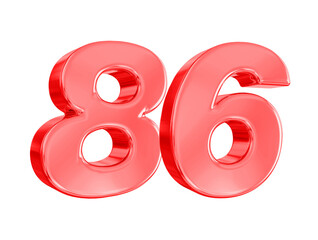 86 Red Number 