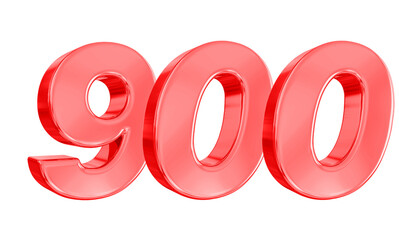 900 Red Number 