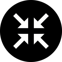 Minimize Glyph Inverted Icon