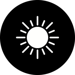 Brightness Glyph Inverted Icon