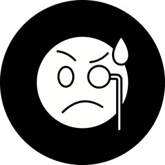 Monocle Glyph Inverted Icon