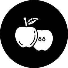 Apple Glyph Inverted Icon
