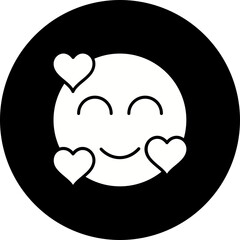 Loved Glyph Inverted Icon
