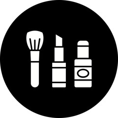 Make Up Glyph Inverted Icon